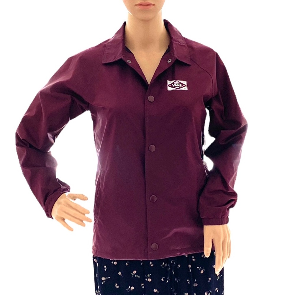 VANS Torrey Coach Jacket Nylon Boys Windbreaker Water Resistant Size VN0002RZ4QU